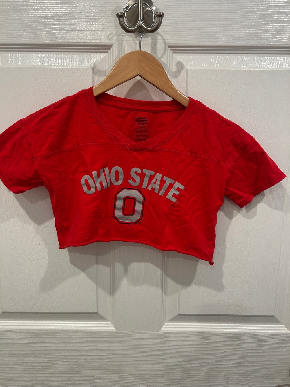 Ohio State Red Girls' Crop Top Tee